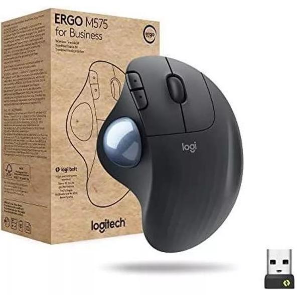 Maus Logitech M575 Ergo for Business - Wireless